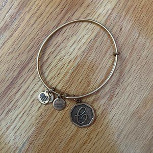 Alex and Ani Initial C Charm Bangle